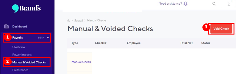 New Payroll Module - Void checks and Direct Deposit Reversals – Brand's ...